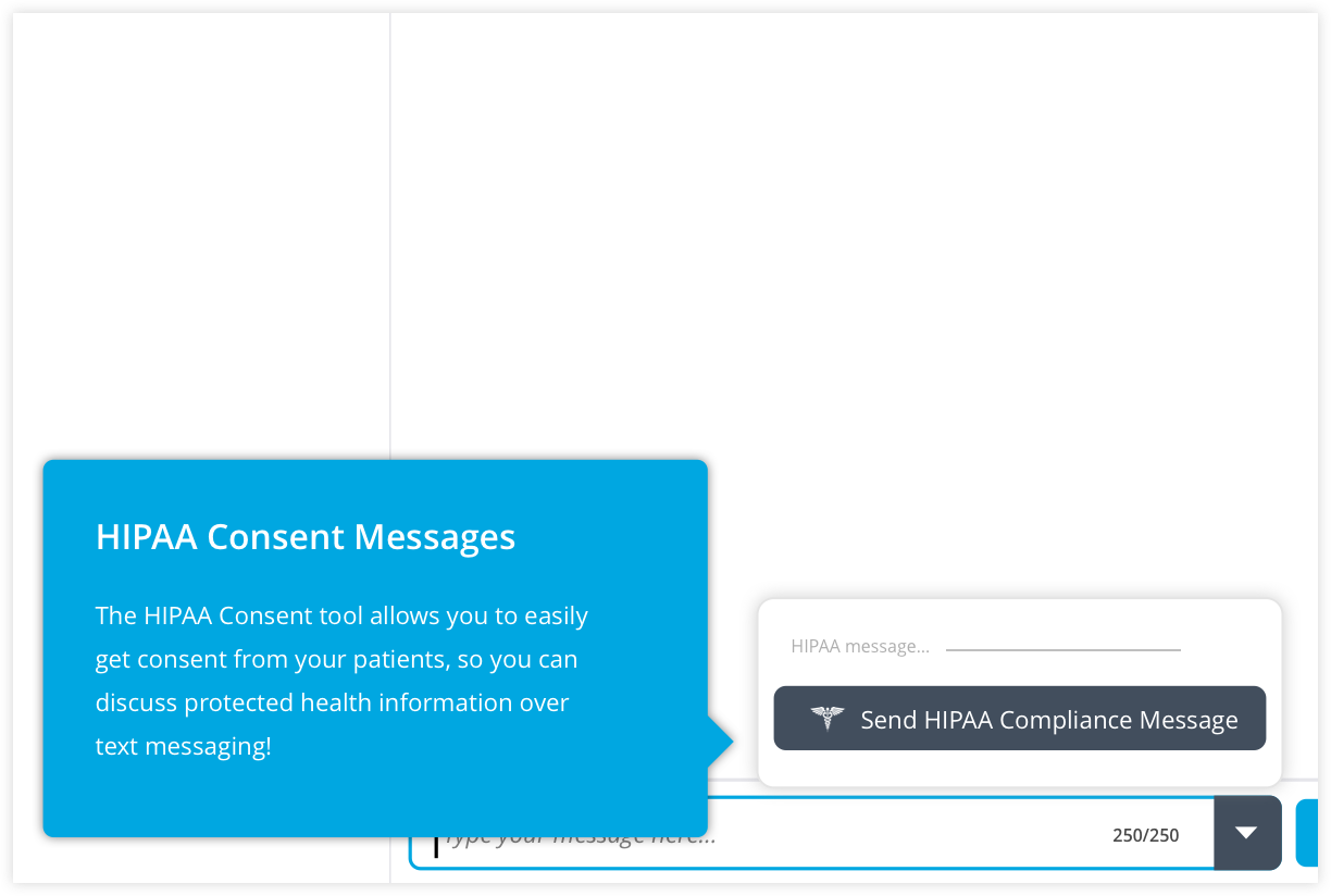 HIPAA Consent Messages